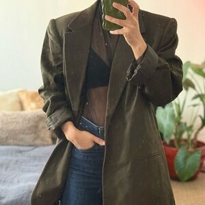 Sag Harbor - Wool Olive Blazer